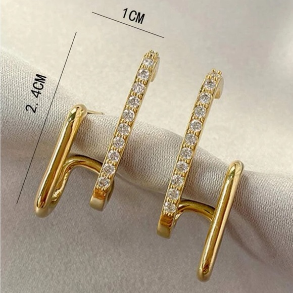 Anthropologie x Uncommon James Illusion Double Hoops - Picture 5 of 5